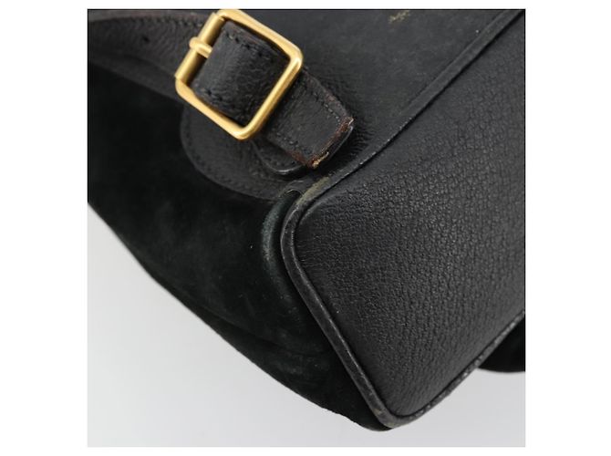 Zaino GUCCI Bamboo in scamosciato nero e oro 003 1705 0030 Auth 177608 D'oro - vista 9