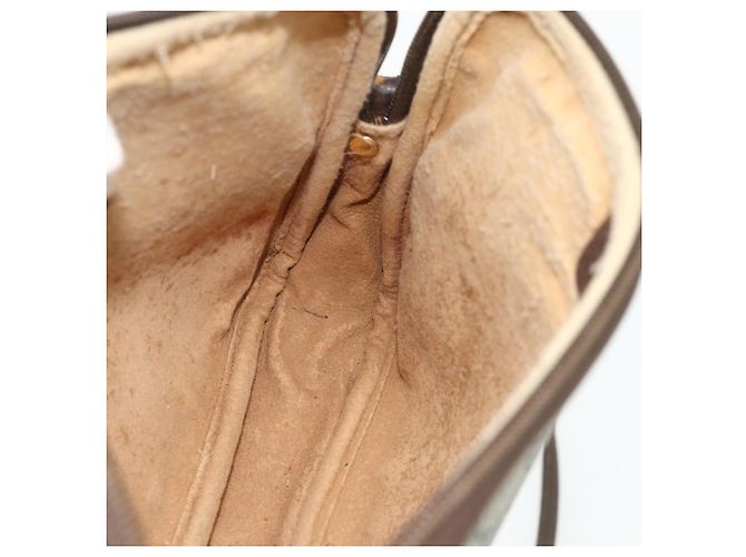 Borsa a Spalla GUCCI GG Supreme PVC Beige Oro 97 02 068 Auth 180207 D'oro - vista 19