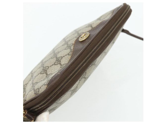 Borsa a Spalla GUCCI GG Supreme PVC Beige Oro 97 02 068 Auth 180207 D'oro - vista 6