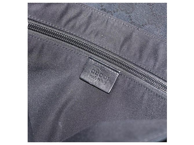 Marsupio GUCCI GG Canvas Nero Argento 145351 Auth 180238 - vista 19