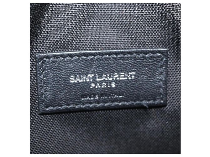 Borsa a tracolla SAINT LAURENT Tela Nero Argento 581375 Auth hk3728A - vista 20