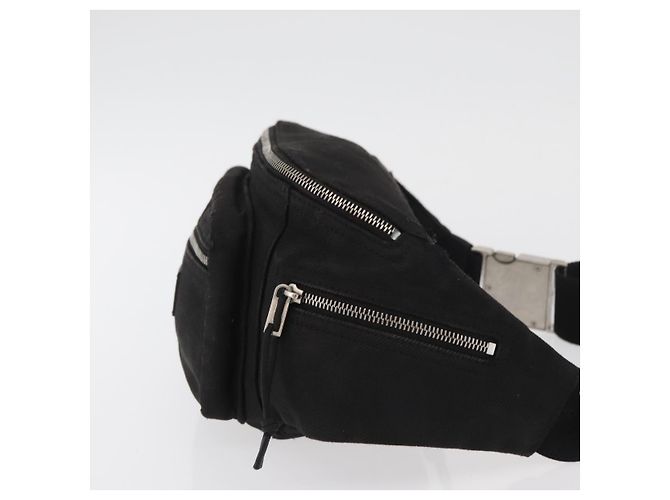 Borsa a tracolla SAINT LAURENT Tela Nero Argento 581375 Auth hk3728A - vista 3