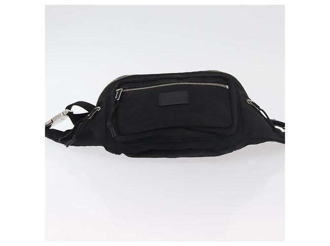 Borsa a tracolla SAINT LAURENT Tela Nero Argento 581375 Auth hk3728A - vista 5