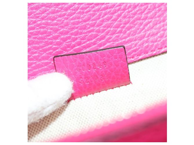 Borsa a Spalla GUCCI Chain Dionysus Small in Pelle Rosa Argento 400249 Auth mr2426V - vista 12