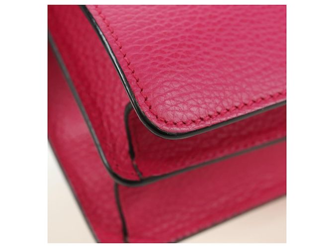Borsa a Spalla GUCCI Chain Dionysus Small in Pelle Rosa Argento 400249 Auth mr2426V - vista 16