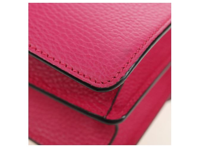 Borsa a Spalla GUCCI Chain Dionysus Small in Pelle Rosa Argento 400249 Auth mr2426V - vista 17
