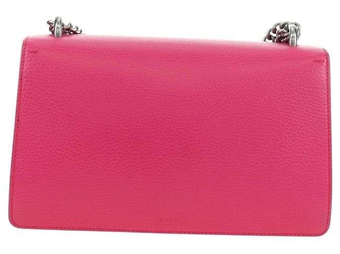Borsa a Spalla GUCCI Chain Dionysus Small in Pelle Rosa Argento 400249 Auth mr2426V - vista 2