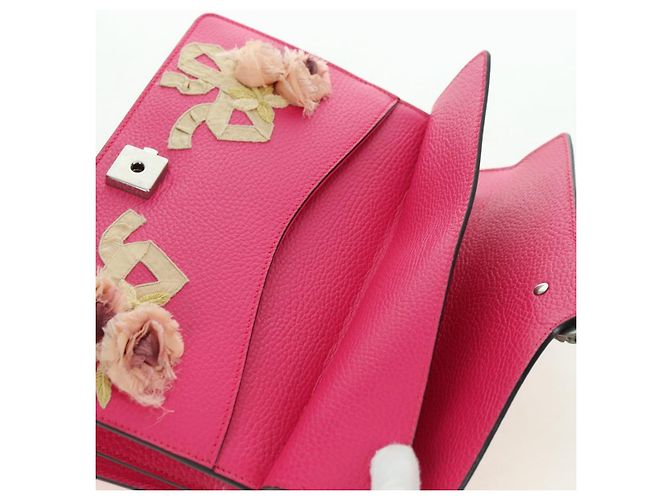 Borsa a Spalla GUCCI Chain Dionysus Small in Pelle Rosa Argento 400249 Auth mr2426V - vista 24
