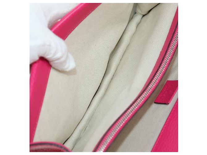 Borsa a Spalla GUCCI Chain Dionysus Small in Pelle Rosa Argento 400249 Auth mr2426V - vista 27