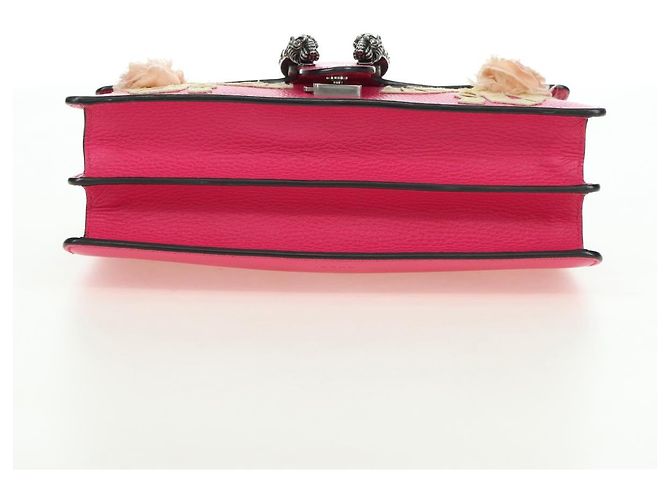 Borsa a Spalla GUCCI Chain Dionysus Small in Pelle Rosa Argento 400249 Auth mr2426V - vista 5