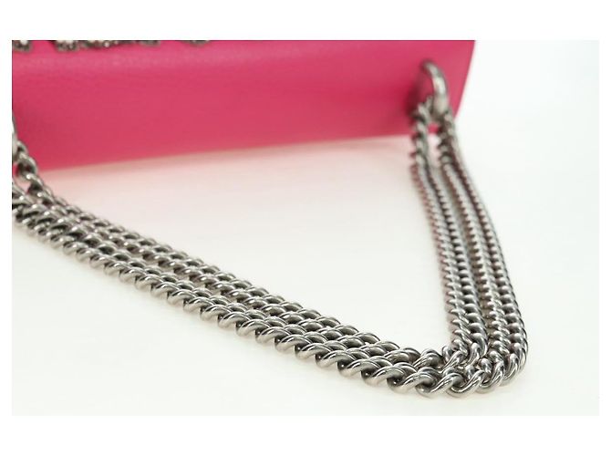 Borsa a Spalla GUCCI Chain Dionysus Small in Pelle Rosa Argento 400249 Auth mr2426V - vista 7