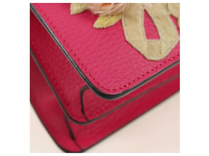 Borsa a Spalla GUCCI Chain Dionysus Small in Pelle Rosa Argento 400249 Auth mr2426V - vista 8