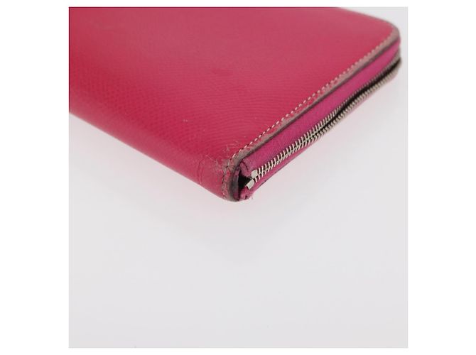 Hermès Portafoglio HERMES in pelle 3 pezzi Rosa Rosso beige Auth bs34898 - vista 11