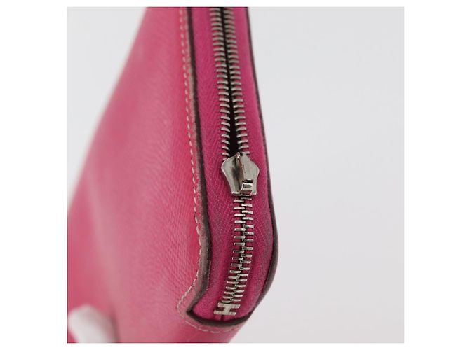 Hermès Portafoglio HERMES in pelle 3 pezzi Rosa Rosso beige Auth bs34898 - vista 12
