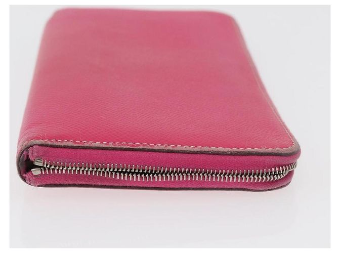 Hermès Portafoglio HERMES in pelle 3 pezzi Rosa Rosso beige Auth bs34898 - vista 8