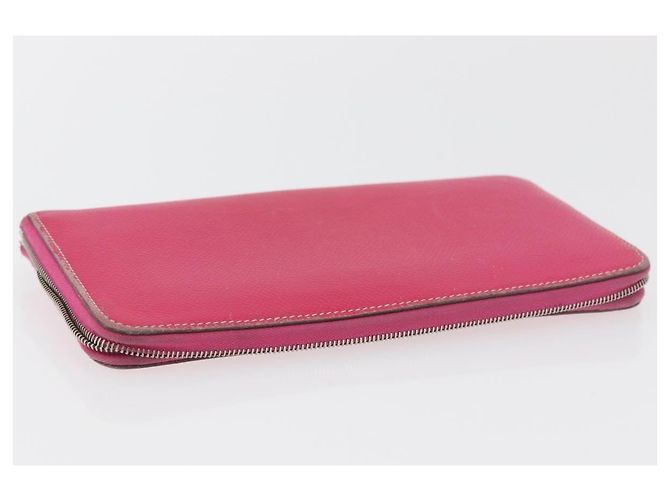Hermès Portafoglio HERMES in pelle 3 pezzi Rosa Rosso beige Auth bs34898 - vista 9