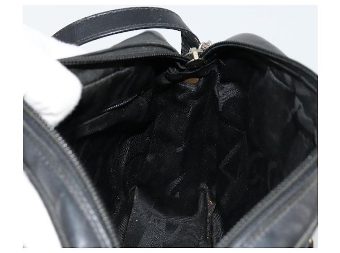 Borsa a Spalla Salvatore Ferragamo Vala in Pelle Nera e Oro Auth BA12552 Nero D'oro - vista 18