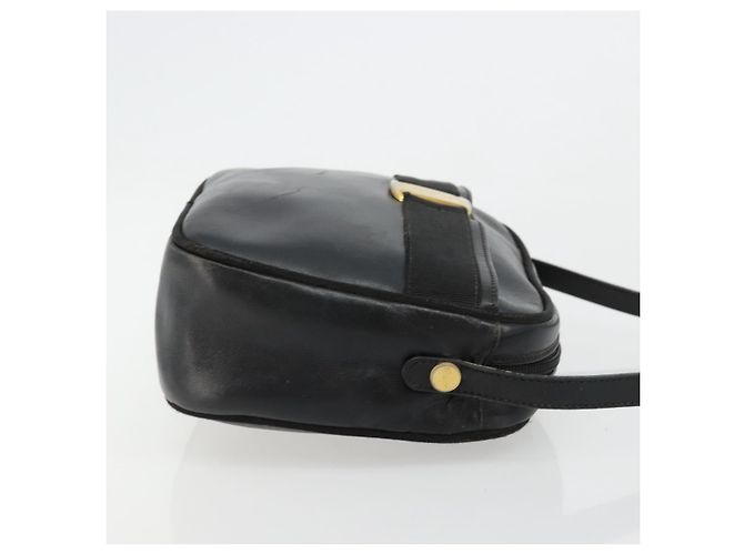 Borsa a Spalla Salvatore Ferragamo Vala in Pelle Nera e Oro Auth BA12552 Nero D'oro - vista 3