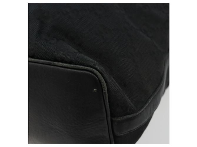 Borsa a Spalla GUCCI GG Canvas Nera Argento 001 4287 Auth 177507 Nero - vista 15