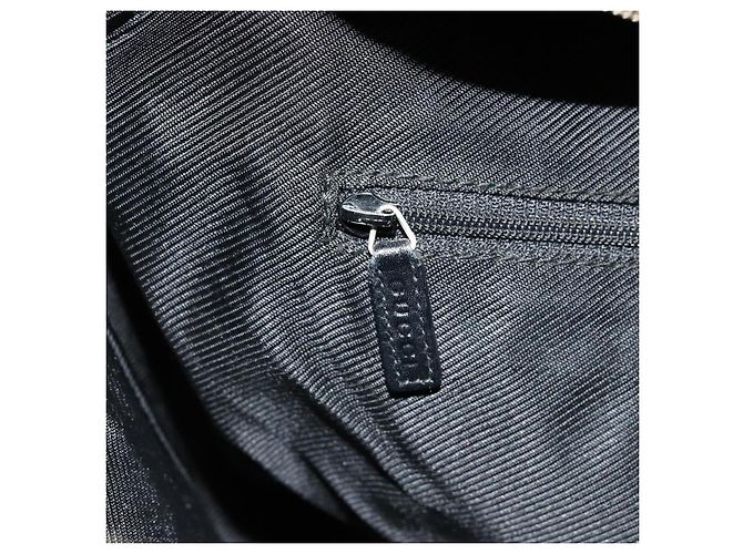 Borsa a Spalla GUCCI GG Canvas Nera Argento 001 4287 Auth 177507 Nero - vista 20