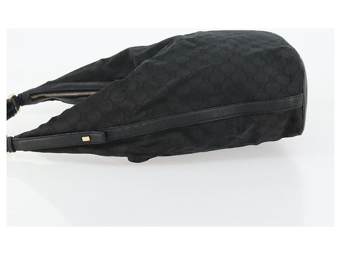 Borsa a Spalla GUCCI GG Canvas Nera Argento 001 4287 Auth 177507 Nero - vista 4