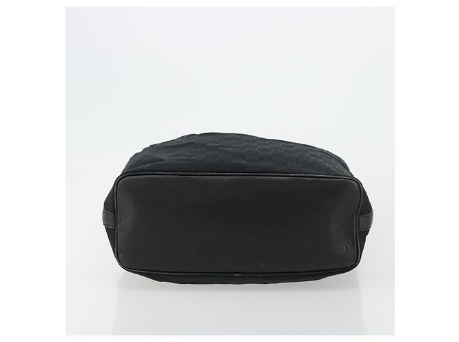 Borsa a Spalla GUCCI GG Canvas Nera Argento 001 4287 Auth 177507 Nero - vista 5