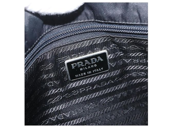 Borsa Tote PRADA Nylon Verde Nero Auth ti3933 - vista 18