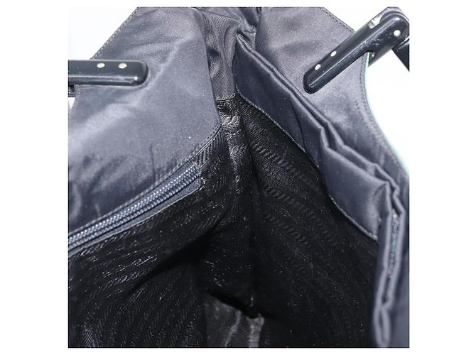Borsa Tote PRADA Nylon Verde Nero Auth ti3933 - vista 19