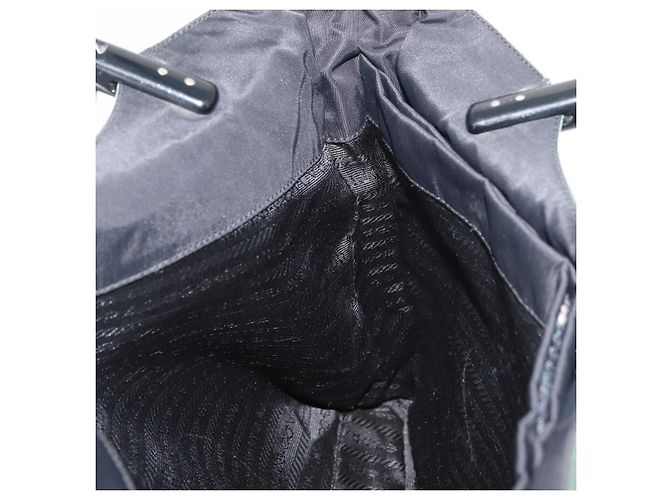Borsa Tote PRADA Nylon Verde Nero Auth ti3933 - vista 22