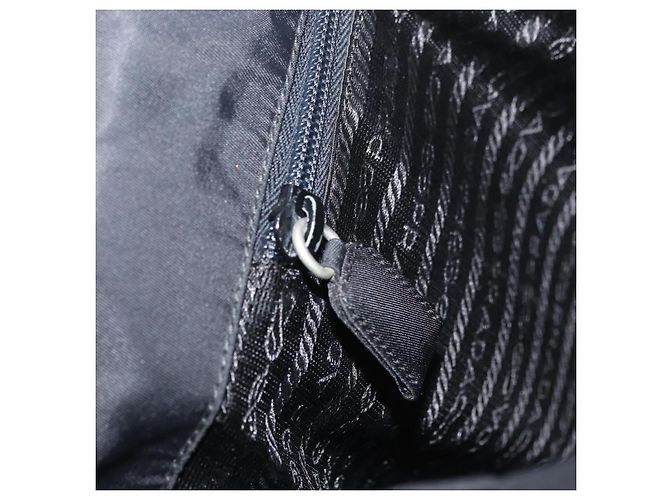 Borsa Tote PRADA Nylon Verde Nero Auth ti3933 - vista 24