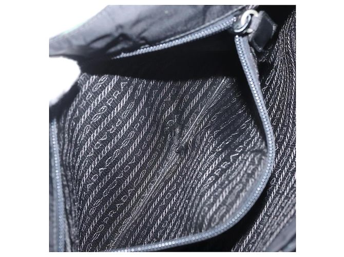 Borsa Tote PRADA Nylon Verde Nero Auth ti3933 - vista 25