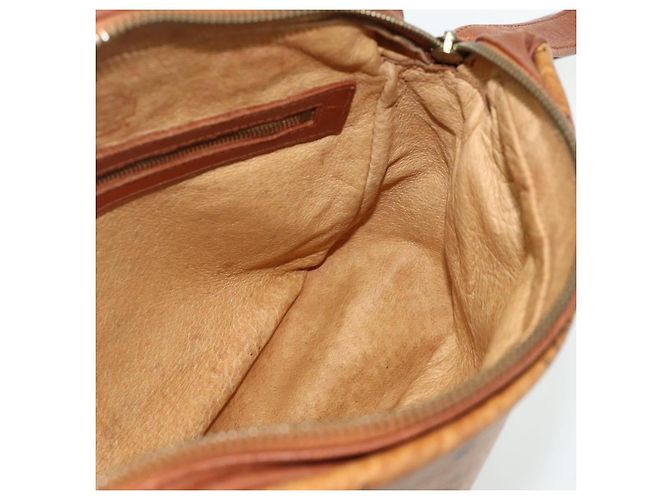 Borsa a tracolla MCM Vicetos Logogram PVC Marrone Oro Auth 180068 D'oro - vista 20