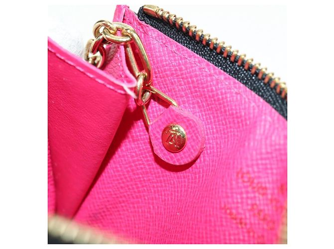 LOUIS VUITTON Multicolor Pochette Cles NM Münzbeutel Schwarz M60279 Auth 177627SAM - Ansicht 10