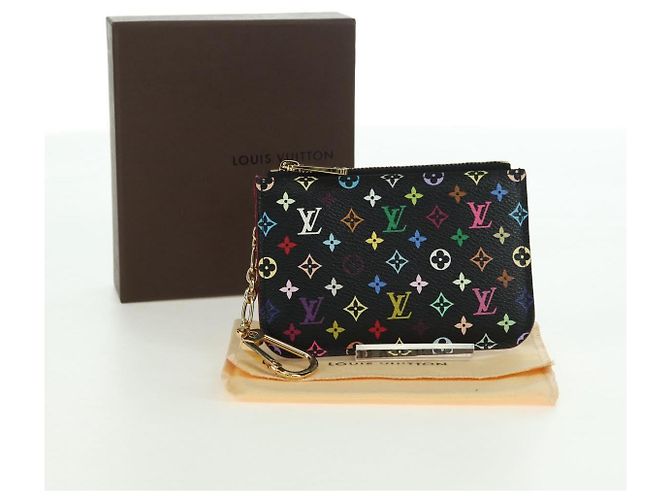 LOUIS VUITTON Multicolor Pochette Cles NM Münzbeutel Schwarz M60279 Auth 177627SAM - Ansicht 12