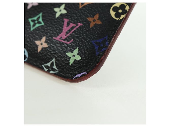 LOUIS VUITTON Multicolor Pochette Cles NM Münzbeutel Schwarz M60279 Auth 177627SAM - Ansicht 14