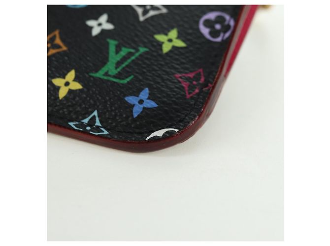 LOUIS VUITTON Multicolor Pochette Cles NM Münzbeutel Schwarz M60279 Auth 177627SAM - Ansicht 16