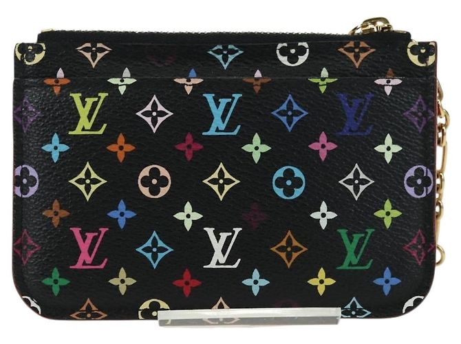 LOUIS VUITTON Multicolor Pochette Cles NM Münzbeutel Schwarz M60279 Auth 177627SAM - Ansicht 2