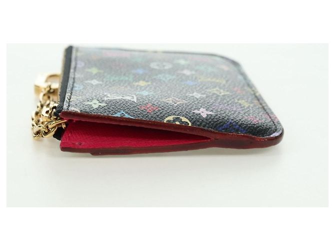 LOUIS VUITTON Multicolor Pochette Cles NM Münzbeutel Schwarz M60279 Auth 177627SAM - Ansicht 4