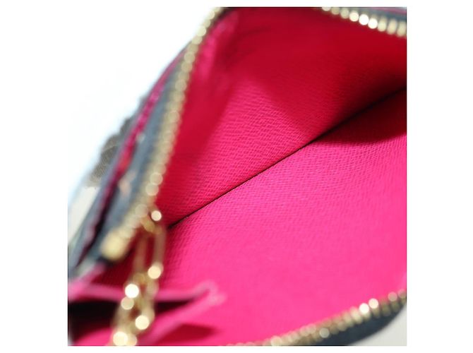 LOUIS VUITTON Multicolor Pochette Cles NM Münzbeutel Schwarz M60279 Auth 177627SAM - Ansicht 9