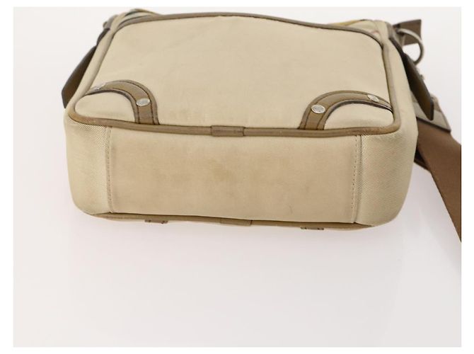Borsa a tracolla Burberry Nova Check in tela 2 set Beige Auth BA12494 - vista 7