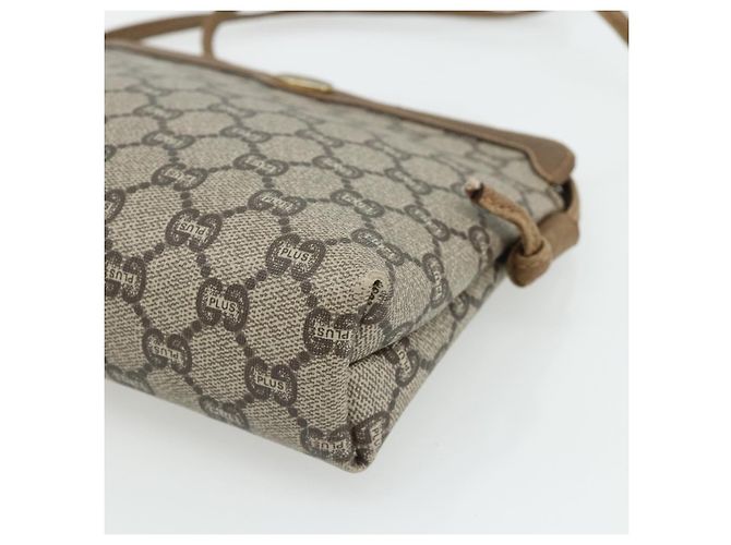 Borsa a tracolla GUCCI GG Plus Supreme PVC Beige Oro Auth 180211 D'oro - vista 14