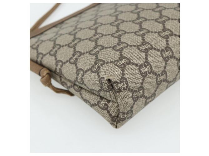 Borsa a tracolla GUCCI GG Plus Supreme PVC Beige Oro Auth 180211 D'oro - vista 17