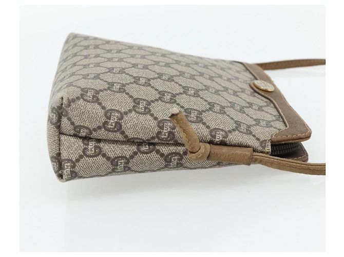 Borsa a tracolla GUCCI GG Plus Supreme PVC Beige Oro Auth 180211 D'oro - vista 4