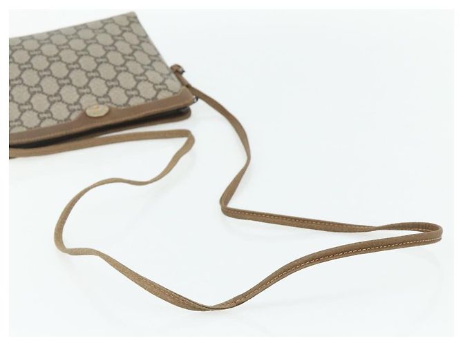 Borsa a tracolla GUCCI GG Plus Supreme PVC Beige Oro Auth 180211 D'oro - vista 7