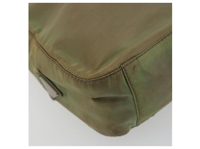 Borsa a Spalla PRADA Nylon Verde Auth 179345 - vista 14