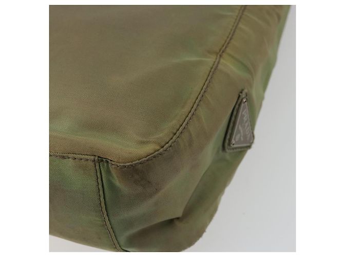 Borsa a Spalla PRADA Nylon Verde Auth 179345 - vista 15