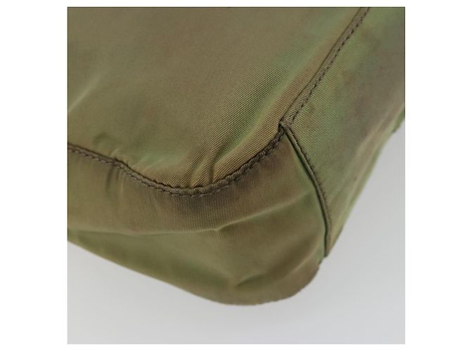 Borsa a Spalla PRADA Nylon Verde Auth 179345 - vista 16