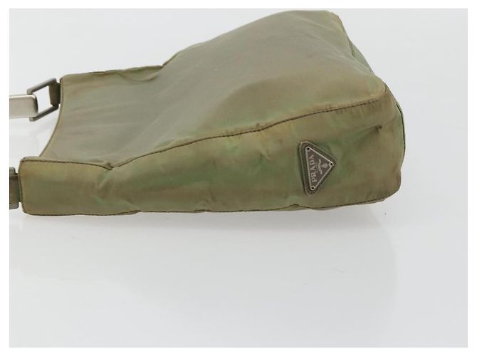 Borsa a Spalla PRADA Nylon Verde Auth 179345 - vista 4