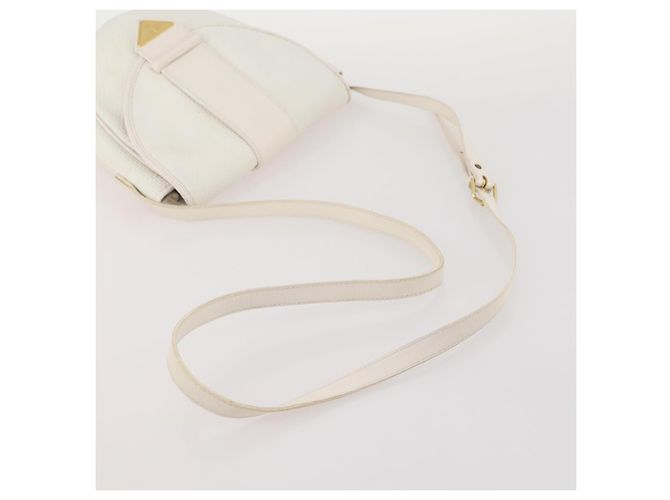 Borsa a tracolla SAINT LAURENT PVC 2 Set Marrone Bianco Auth fm5353 - vista 13