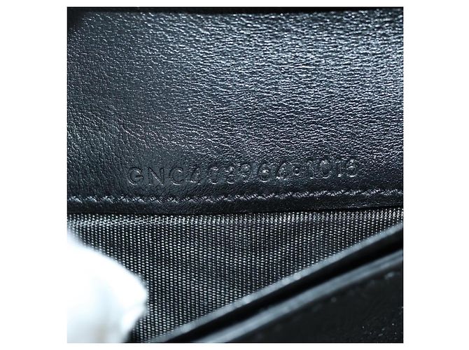 SAINT LAURENT Carteira Compacta Cassandra Croco Embossing Black Auth 179335M Preto - vista 11